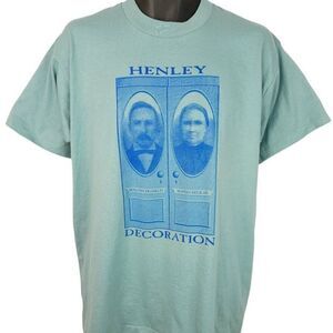 Benjamin Franklin Henley T Shirt Vintage 90s Martha Delilah Arkansas History